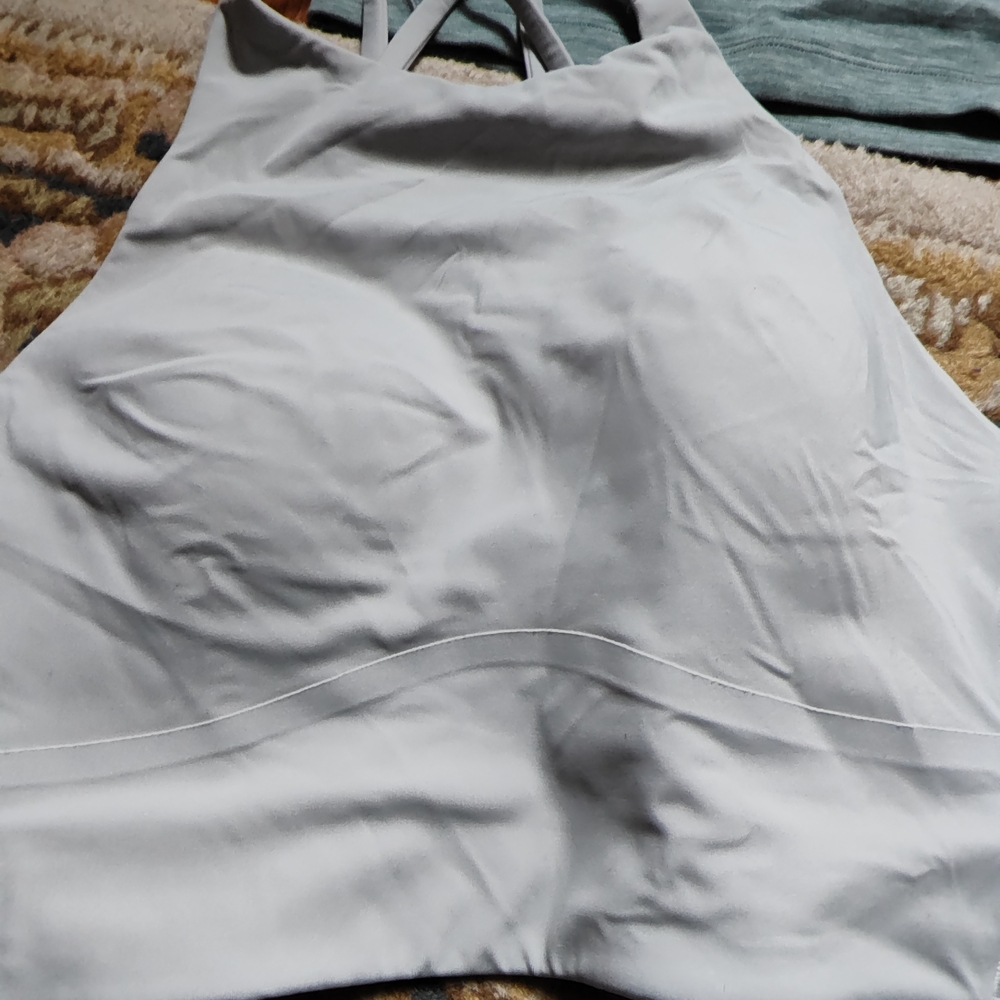 Set of Three Tank Tops in Blue, Yellow, and White - Picture 2 of 12